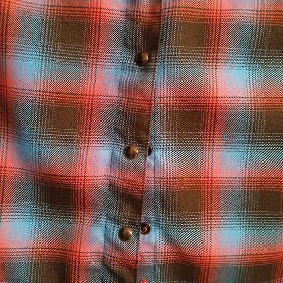 DIXXON FLANNEL COMPANY "THE JASON" Red and Blue Long Sleeve Size Medium - Picture 9 of 13